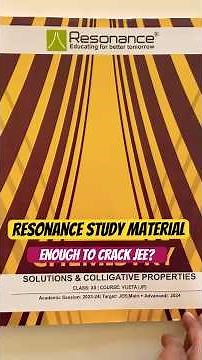 Unboxing Resonance Modules 🔥|Resonance Module Review for JEE #jeemain2024 #resonance#shorts