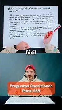 Pregunta fácil de examen de oposición ¿sabes resolverla?