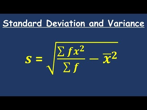 39 Standard Deviation and Variance from a Frequency Distribution Table
