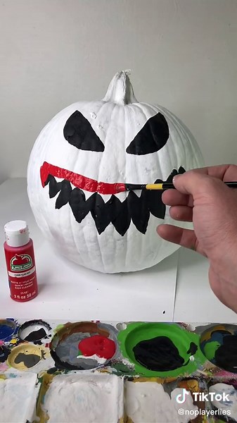 Scary Clown Pumpkin Painting Tutorial