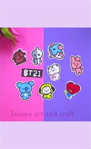 DIY BTS stickers 😱💜 without any Glue & double sided tape #shorts #youtubeshorts #bts