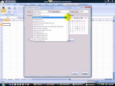 Excellent Analytics - Open Source Google Analytics to Excel Plugin