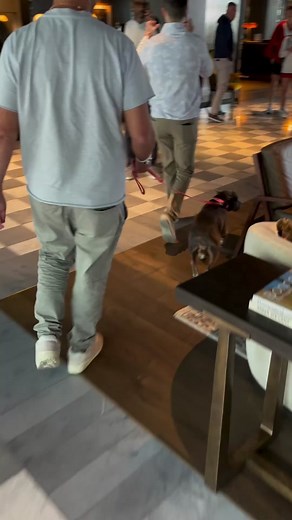 Meeting the NC State Cheer Team at the Hotel