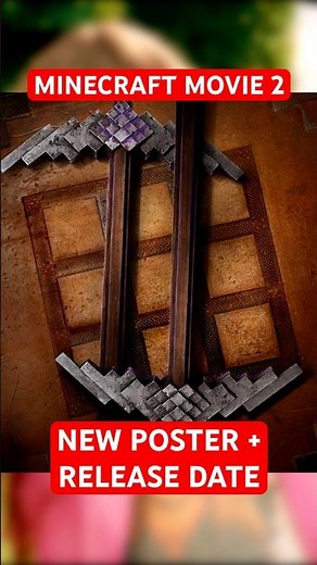 Minecraft Movie 2 - NEW POSTER + RELEASE DATE! #minecraft #minecraftmovie #aminecraftmovie