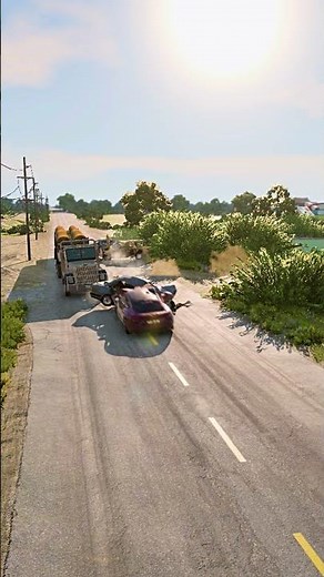 Realistic Freeway Car Crashes 🚧⚠️ Unsuccessful Overtaking! #19