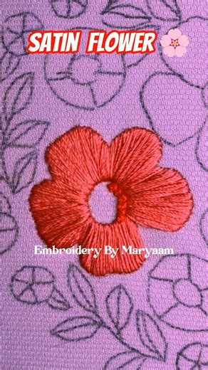 🤔 Nobody Told Me Embroidery Was This Simple| Satin Stitch Guide #shorts #art #craft #embroidery