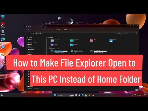 How to Make File Explorer Open to This PC instead of Home Folder In Windows 11