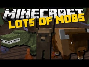 Minecraft: LOTS OF MOBS MOD (Whales, Lions, Dinosaurs & More) Mod Showcase