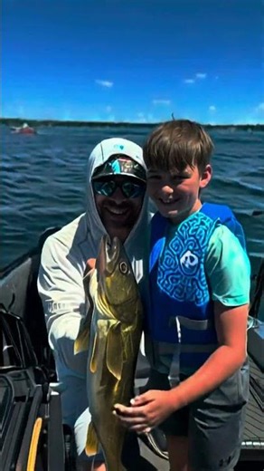 First Fish Ever and It's a 28" Trophy Walleye! Incredible Catch