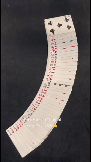 22K views · 104 reactions | Magic Card Trick Tutorial - Eyes Closed can be found on my YouTube channel 彩 #magic #magician #tutorial | Best Magic | Facebook