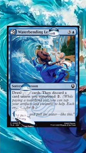 Waterbending Lesson Flavor 💦 #mtg #magic #asmr #shorts #devourmtgflavor #avatar