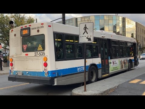 STM Bus # 27-535 Ride On The 104-O Cavendish. (2007 Nova Bus LFS)