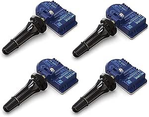 MORESENSOR Compact PRO Series 315MHz TPMS Tire Pressure Sensor 4-Pack | Preprogrammed for Select 40+ American Brand Models | Replacement for 8C2Z-1A189-A | Snap-in | KX-S043-SN-4