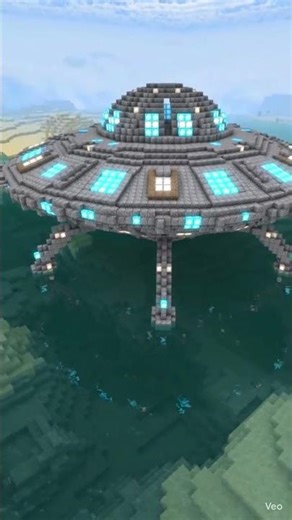 I Made a Flying UFO in Minecraft 🤯 #minecraft #shorts