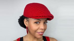 Crochet Newsboy Hat/ Golf Cap/ Jeff Cap -- Free Video Tutorial Included - Etsy