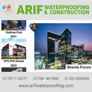 218 reactions | Protect your building fom water damage, leakage, damp, crack, and extreme heat. | Arif Waterproofing & Construction | Facebook