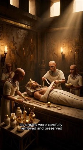 How Ancient Egyptians Made Mummies 👑 #animation