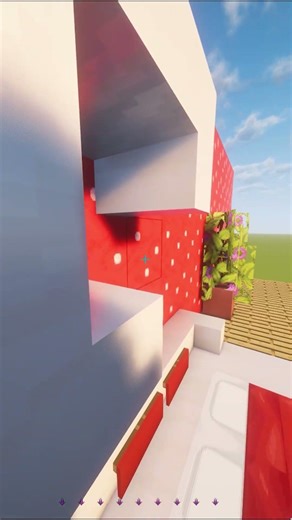 How to Build a STRAWBERRY BED! 🍓 #Minecraft #Shorts #Cottagecore