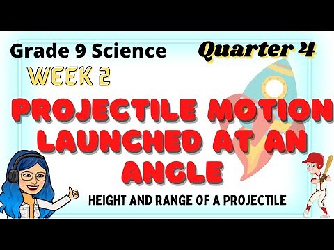 Projectile Motion Launched at an Angle | Height and Range | Grade 9 Science Quarter 4 Week 2