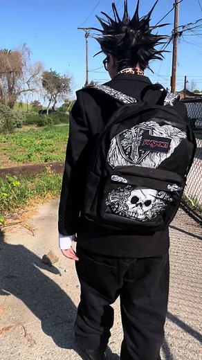 Customizable Backpacks for School: 2000s Grunge & Emo Styles