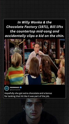 In Willy Wonka & the Chocolate Factory (1971), Bill lifts the countertop mid-song