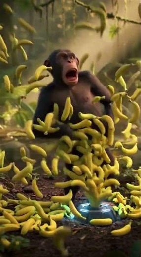 AI Made a Banana Machine for a Monkey… It Went Horribly Wrong 🍌💥 #shorts #MonkeyMeme