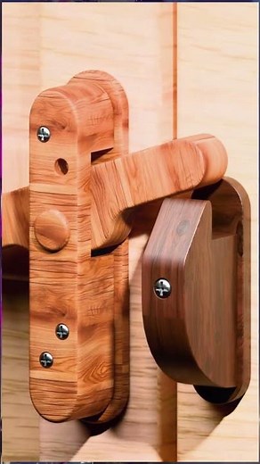 Secret Safety Pin Mechanism In Wooden Latch Impossible To Break In Viral DIY #HomeSecurity #LifeHack