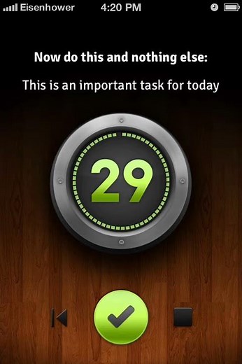 EISENHOWER for iPhone: Task management with the Eisenhower matrix
