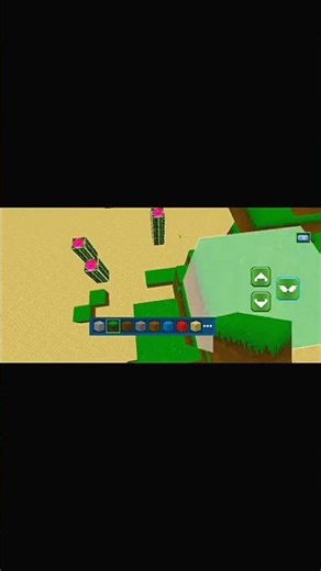 Green Block House Build in Craftsman 🌿 | Amazing Building #shorts