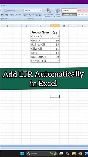 Add LTR Automatically in Excel #shorts #excel #spreadsheetmagic