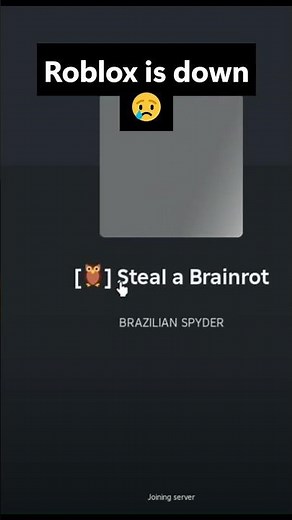 Roblox - 10/20/2025 Incident (ROBLOX IS DOWN)#roblox #rblx #outage #robloxshorts #aws #shorts