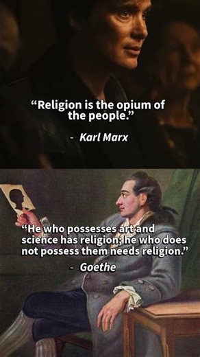 atheism vs religion | goethe vs karl marx #belief #faith