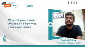 24K views · 297 reactions | In the previous episode of the Student Speak series, we covered Sanket Pokar’s academic journey so far, his educational institute, course and how he found his dream university. In this episode, let’s understand how he found his perfect education financing partner and his valuable lessons. #EducationLoan #StudentLoan #StudyAbroad #StudentSpeak #AspireWithoutBoundaries | Avanse Financial Services | Facebook
