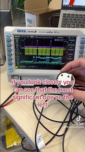 SPI sensor communication capture on oscilloscope #fun #arduino #engineering #3dprinting