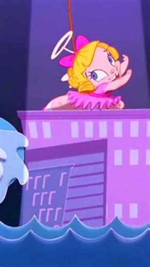 Cartoons/Series Nostalgia on Instagram: "(Part two) Darla Dimple “the sweetest little girl in the world” (…totally fake) takes center stage on a massive boat set.With her sparkling dress and cameras rolling , she’s ready to wow the camera with a big, over the top performance.She starts singing sweetly, pretending to support the animal performers…But suddenly Danny the Cat crashes the scene!  Darla? FURIOUS. "