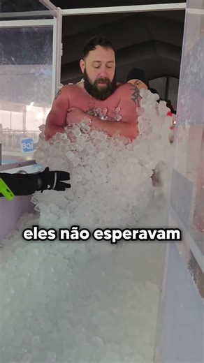 desafio do cubo de gelo humano🧊🧊🧊