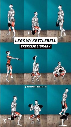 Legs Workout with Kettlebell | Best Kettlebell Leg Exercises for Strength & Muscle