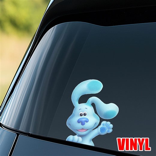 Blue’s Clues Peeker Sticker – Cute Blue Dog Peek‑a‑boo Vinyl Decal for Car, Laptop, Water Bottle – Waterproof, Blue’s Clues Sticker C2CV09 - Etsy