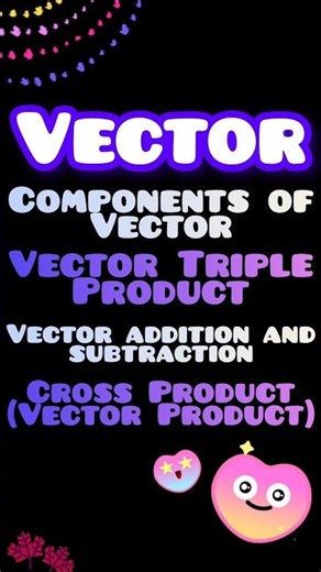 Definition of Vector It's Types, Components & More #education #vector #physics #viral #trending #fyp