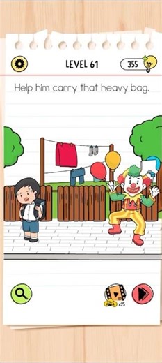 🧠 Brain Test All Star Level 61 Walkthrough | Help him carry that heavy bag | Full Solution & Guide