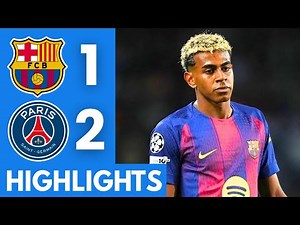 Barcelona vs PSG (1-2) Highlights | UEFA Champions League 2025/26