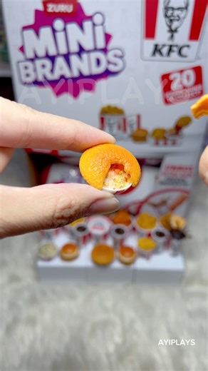 775K views · 9.3K reactions | Part 4 - Unboxing Mini Brands KFC ASMR! #minibrands #minibrandskfc #kfc #minifood #zuru #zurutoys #friedchicken #asmr #ayiplays | Ayiplays | Facebook