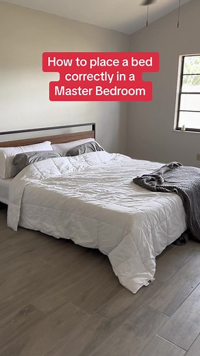 How to place a bed correctly in a Master Bedroom! #fengshui #bedroomdesign #commandposition #masterbedroomdesign ##bedroomlayout##interiordesign