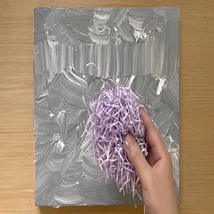 325K views · 7.8K reactions | Painting Trees / Acrylic Painting with Shredded Paper | HO Art | Facebook