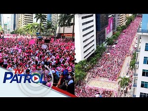 #Halalan2022: Campaign rally ng Robredo-Pangilinan tandem sa Pasig, dinagsa | TV Patrol