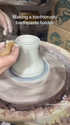 26K views · 128 reactions | A full video showing how I make toothpaste/toothbrush holders. | Wheel Turned Pottery | Facebook