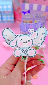 Cute sanrio paper Craft - have fun 🩵🥳 #sanrio #papercraft | Girl Crafts