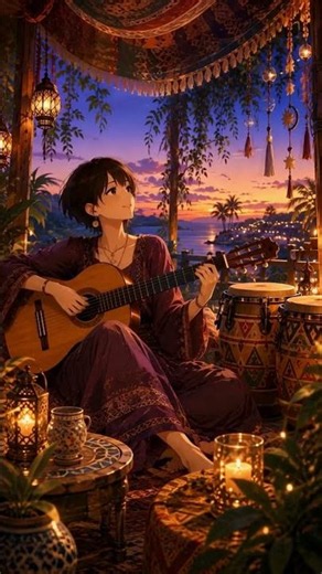 Wander "guitar × conga × Music for a Lighter Heart at Night” Mystical Groove