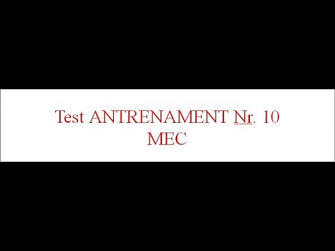 Test ANTRENAMENT Nr 10 BAC BIOLOGIE 2021