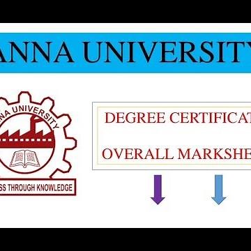 Anna university | certificates full details | overall mark sheet / degree certificates